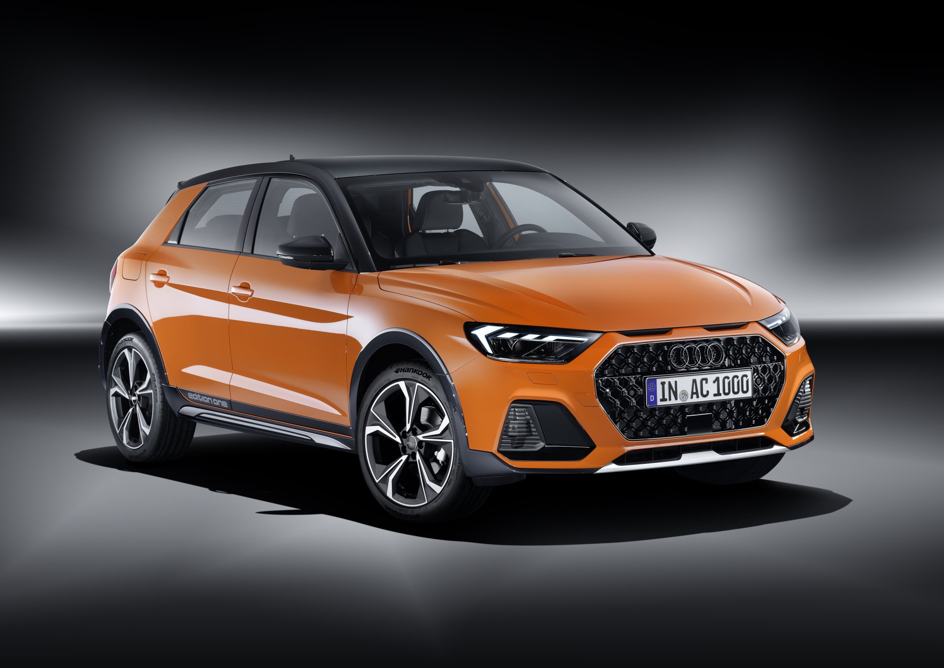 Download Compact Car Orange Car Car Audi Vehicle Audi A1 4k Ultra HD Wallpaper