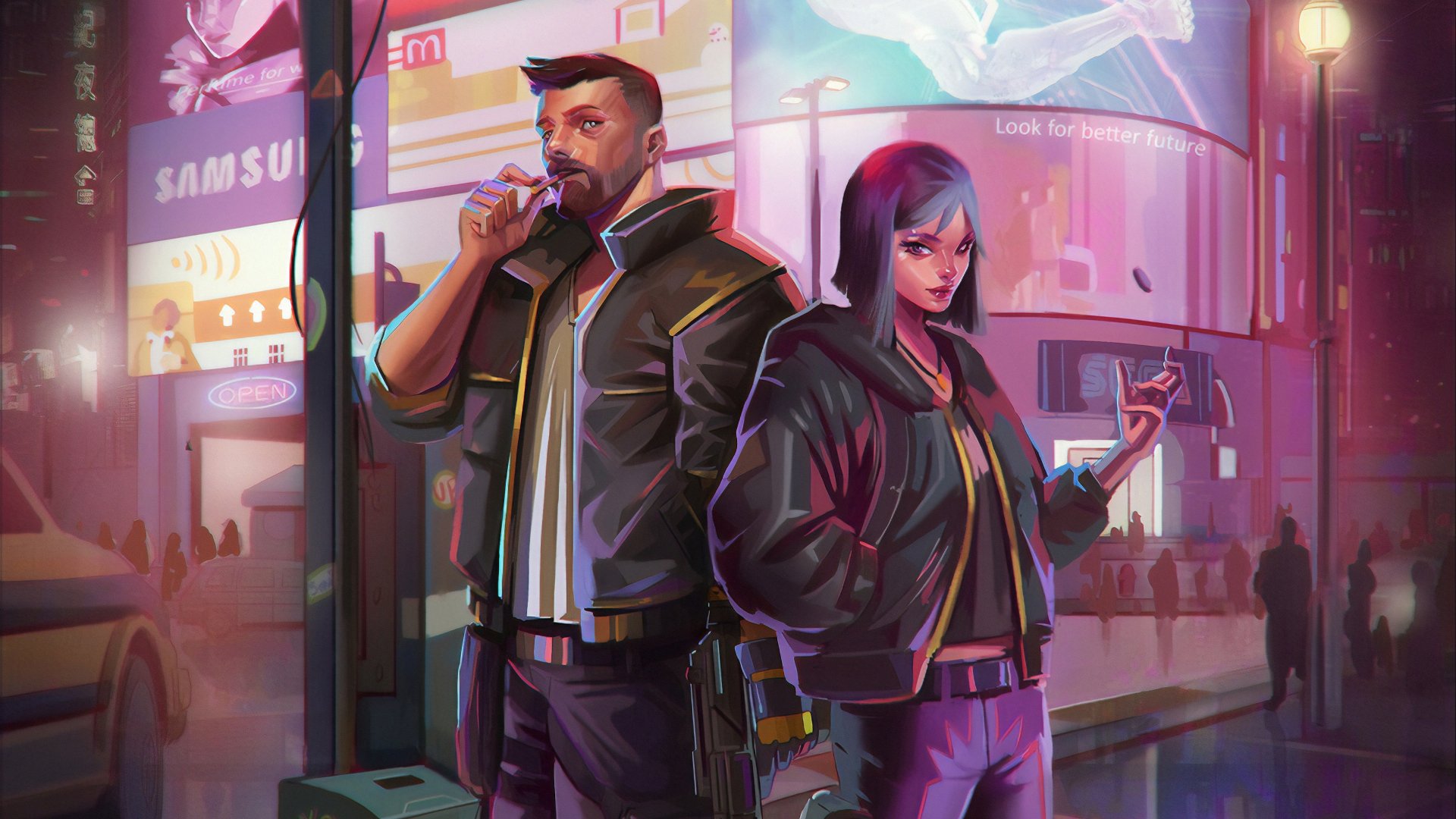 Download Sci Fi Cyberpunk 4k Ultra HD Wallpaper by Arian Zamanpour ...