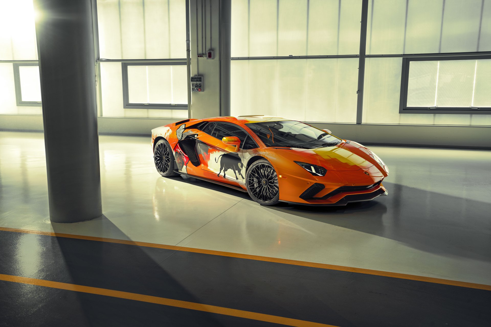 Download Supercar Car Lamborghini Lamborghini Aventador Vehicle Lamborghini Aventador S 8k Ultra HD Wallpaper