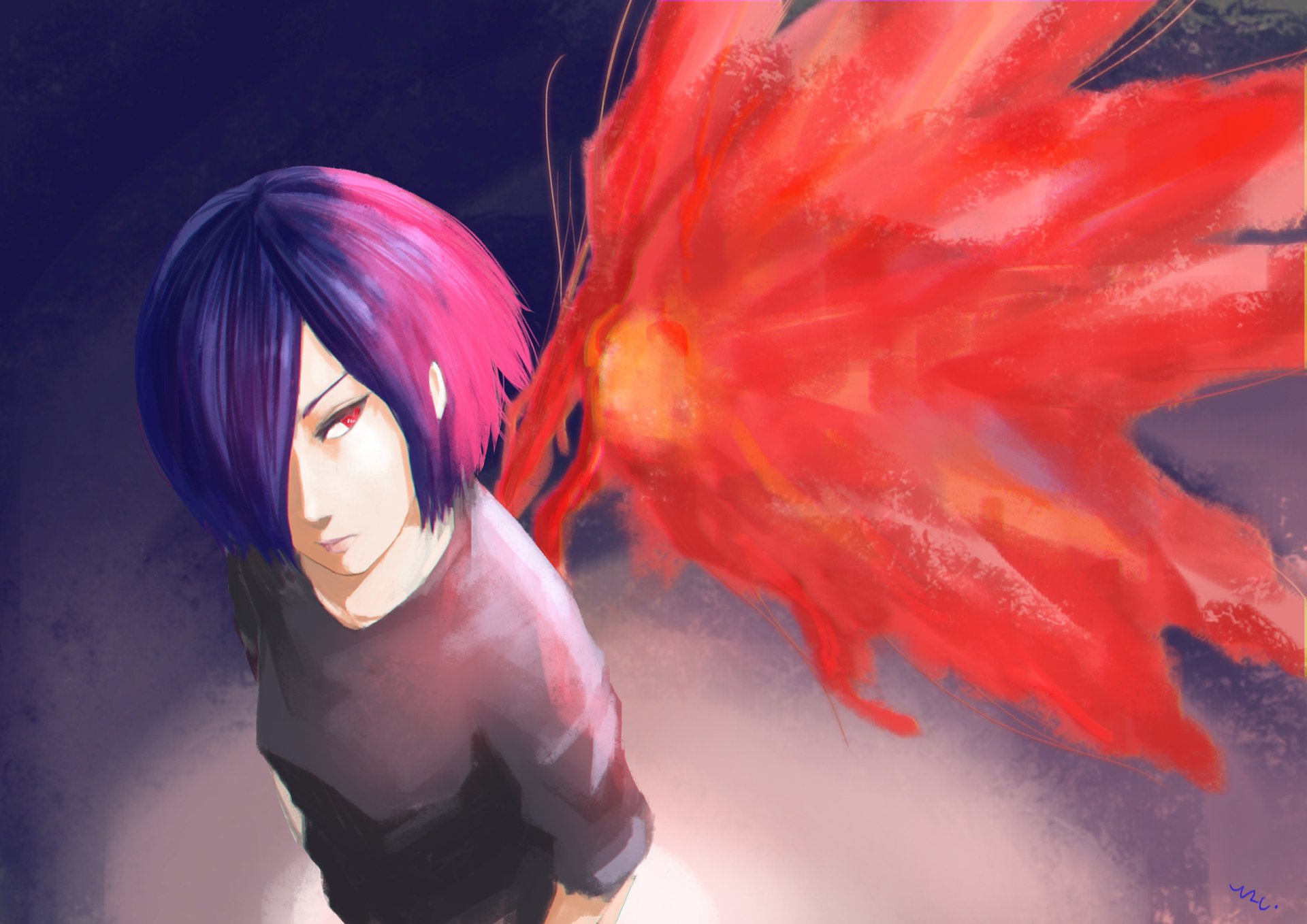 Download Touka Kirishima Anime Tokyo Ghoul HD Wallpaper by とマと