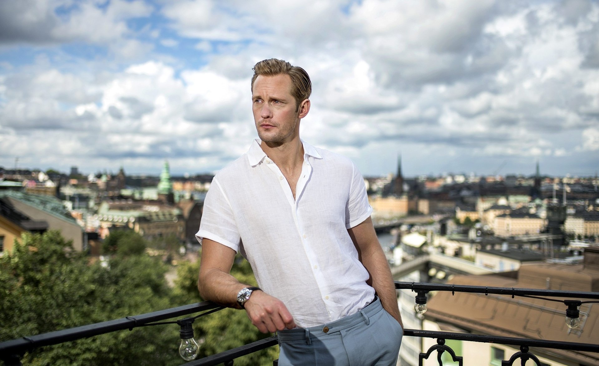 Download Actor Swedish Celebrity Alexander Skarsgård HD Wallpaper