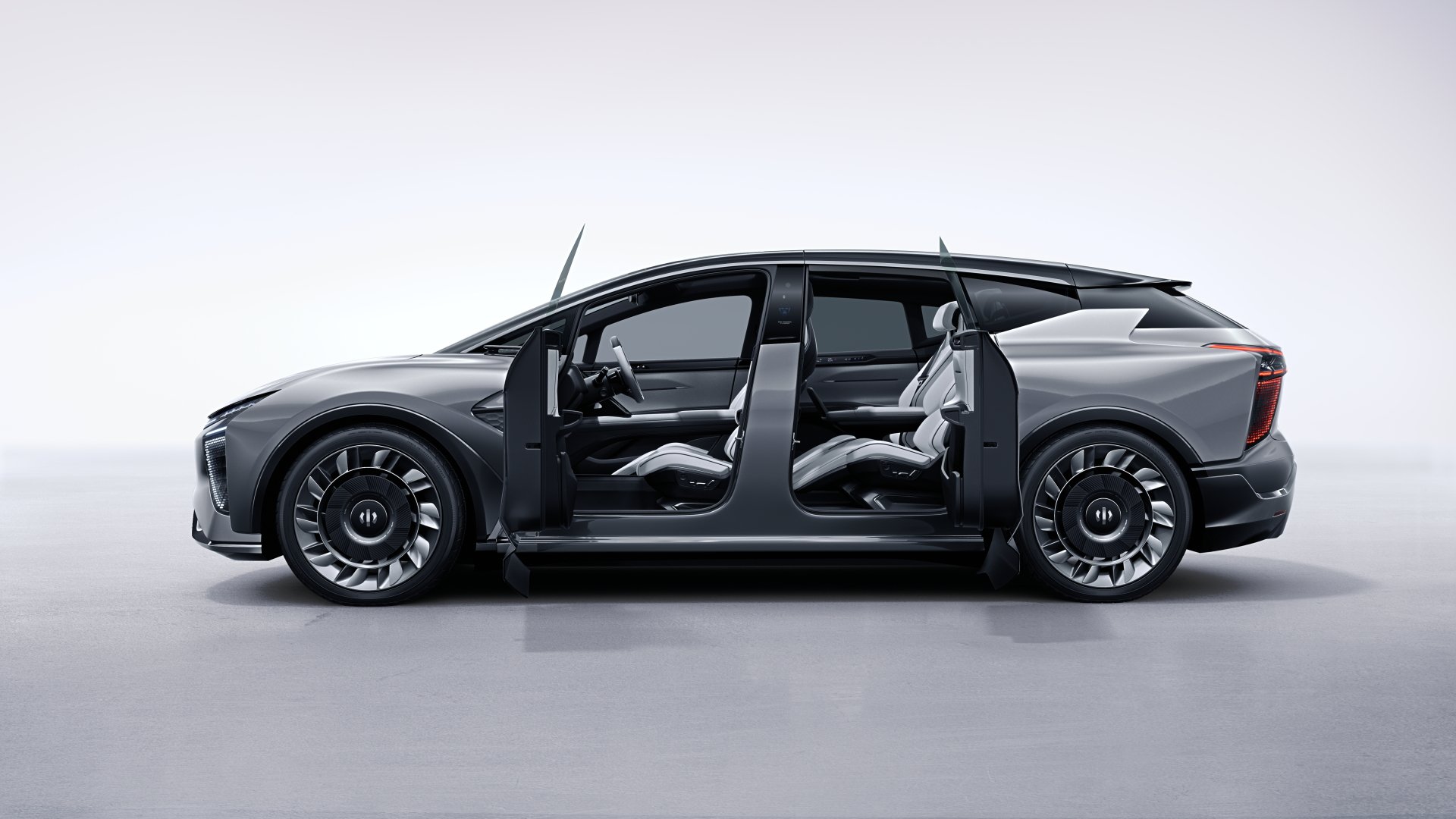 Download Electric Car SUV Human Horizons Vehicle Human Horizons HiPhi 1 4k Ultra HD Wallpaper