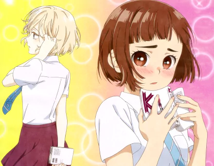 Niina Sugawara Kazusa Onodera Anime Maidens of the Savage Season HD Desktop Wallpaper | Background Image