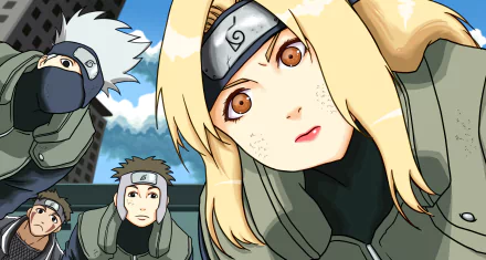 Kakashi Hatake Kiba Inuzuka Tsunade (Naruto) Yamato (Naruto) Anime Naruto HD Desktop Wallpaper | Background Image