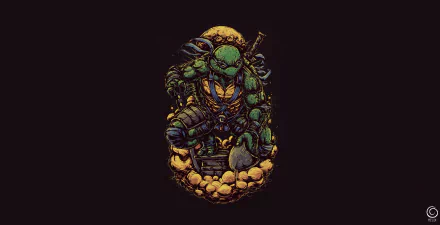 Leonardo (TMNT) Comic Teenage Mutant Ninja Turtles HD Desktop Wallpaper | Background Image