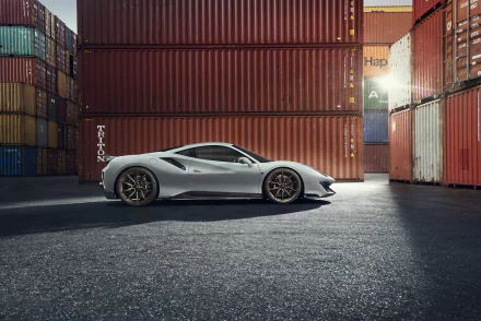 supercar silver car car Ferrari vehicle Ferrari 488 Pista HD Desktop Wallpaper | Background Image