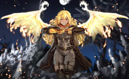 Yang Xiao Long Anime RWBY HD Desktop Wallpaper | Background Image