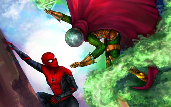 Movie Spider-Man: Far From Home Spider-Man Mysterio HD Wallpaper | Background Image