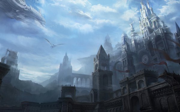 Fantasy City Castle HD Wallpaper | Background Image