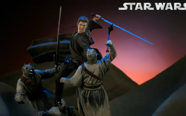 figurine tusken raider Anakin Skywalker movie Star Wars Episode II: Attack Of The Clones HD Desktop Wallpaper | Background Image