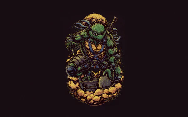 Leonardo (TMNT) Comic Teenage Mutant Ninja Turtles HD Desktop Wallpaper | Background Image