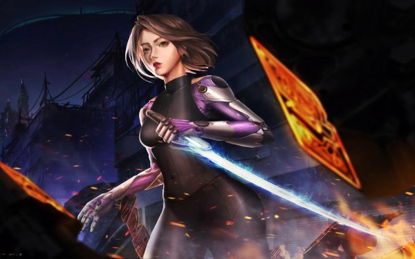 Movie Alita: Battle Angel Alita Sword Cyborg HD Wallpaper | Background Image