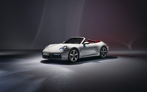 Vehicles Porsche 911 Carrera Porsche Porsche 911 Cabriolet Car White Car HD Wallpaper | Background Image