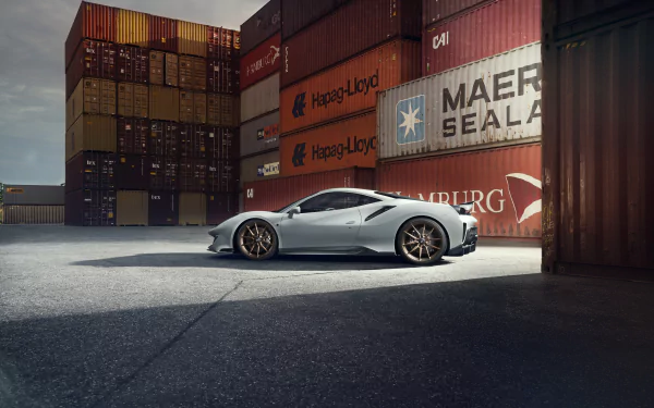 supercar silver car car Ferrari vehicle Ferrari 488 Pista HD Desktop Wallpaper | Background Image