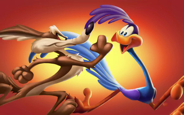 Road Runner Wile E. Coyote TV Show Looney Tunes HD Desktop Wallpaper | Background Image