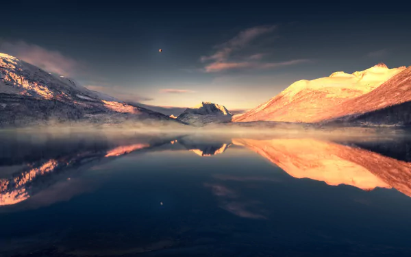 mountain reflection nature lake HD Desktop Wallpaper | Background Image