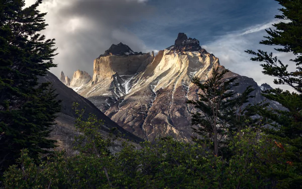 Torres del Paine National Park patagonia Chile mountain nature Torres del Paine HD Desktop Wallpaper | Background Image