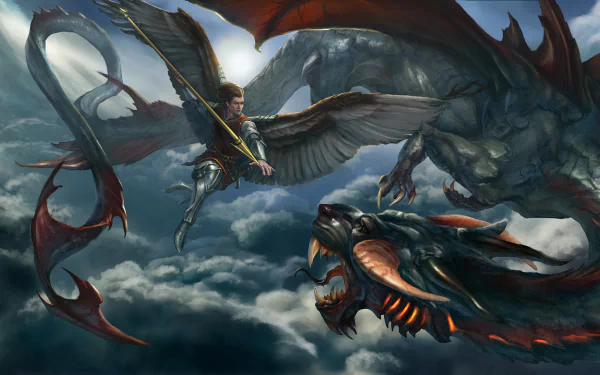  Saint Michael vs Dragon by Tatiana Yamshanova