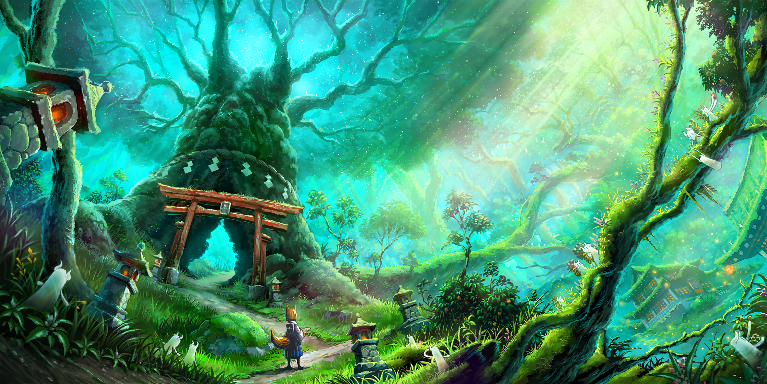 Anime Forest HD Wallpaper by Sishenfan