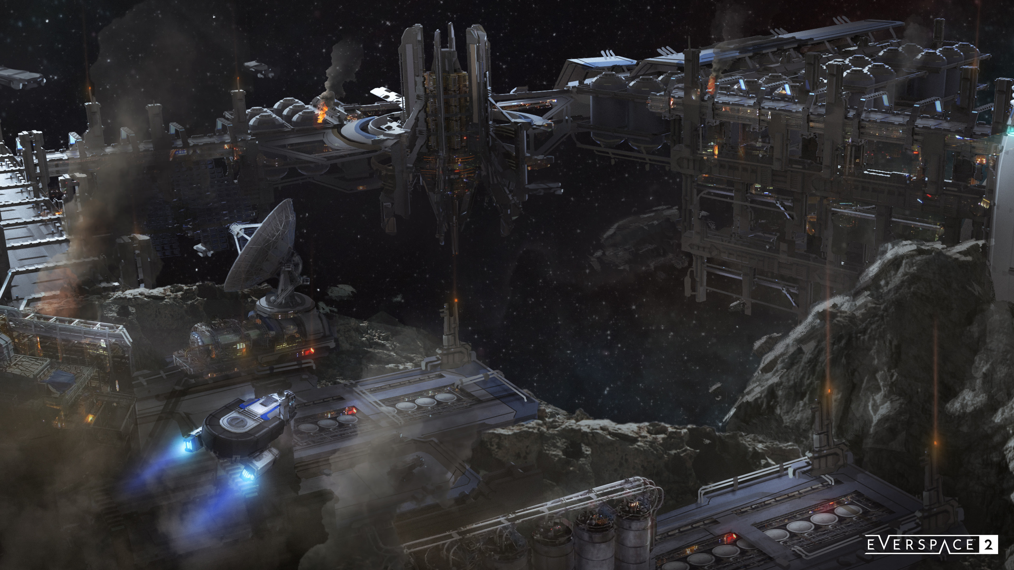 Download Space Station Spaceship Video Game Everspace 2 4k Ultra HD