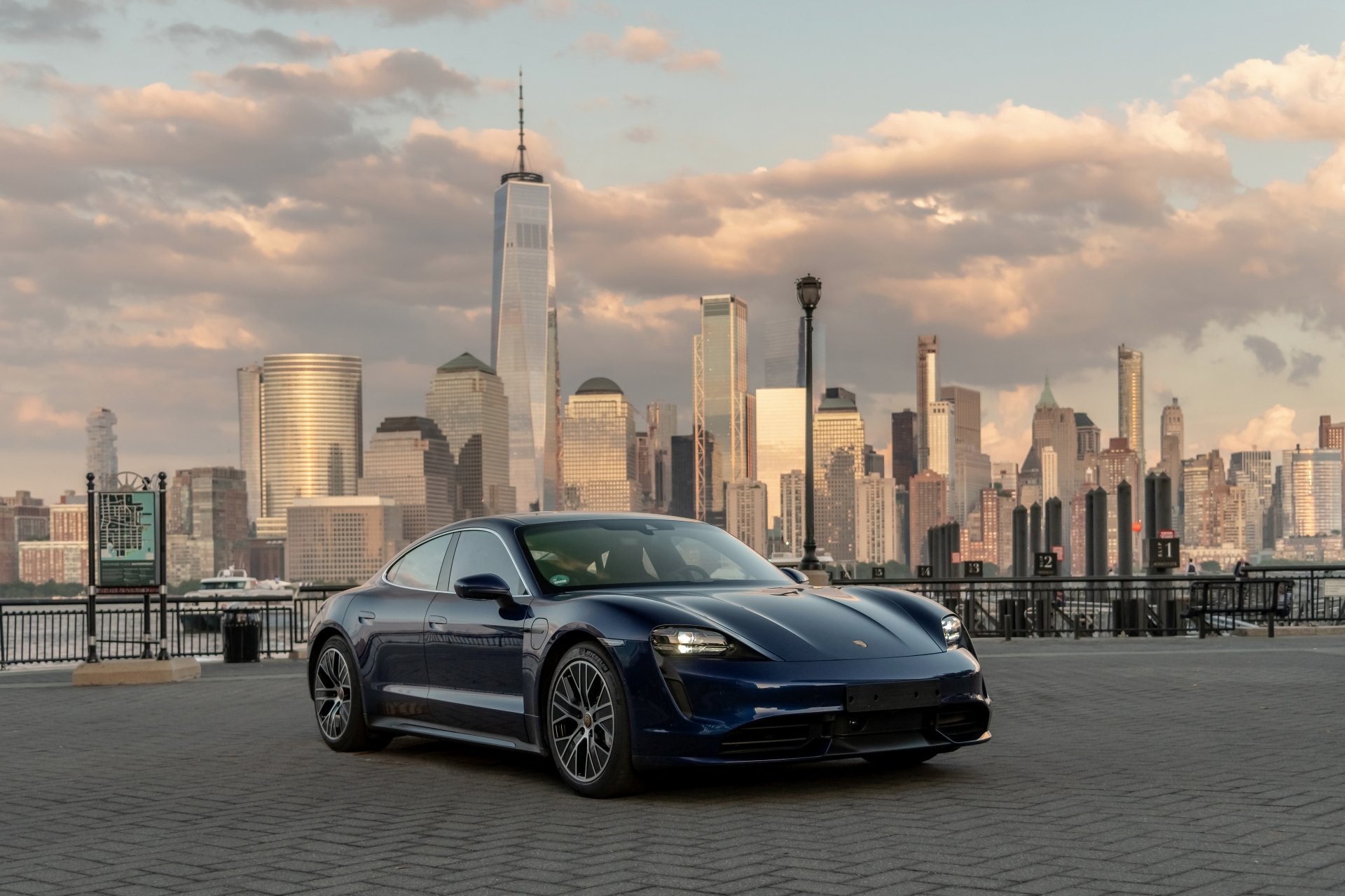 Download Car Porsche Porsche Taycan Vehicle Porsche Taycan Turbo 4k Ultra HD Wallpaper