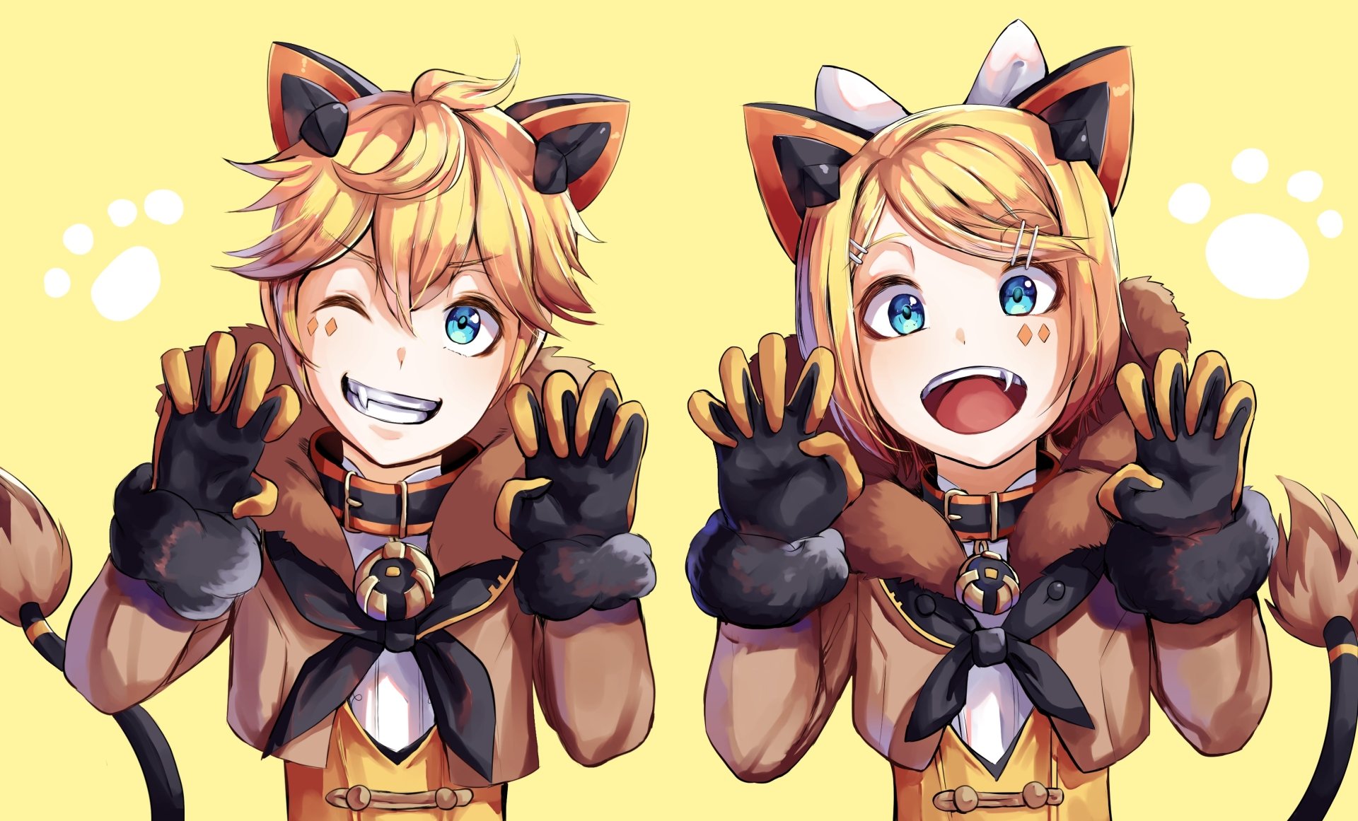 Download Len Kagamine Rin Kagamine Anime Vocaloid HD Wallpaper by Hioru
