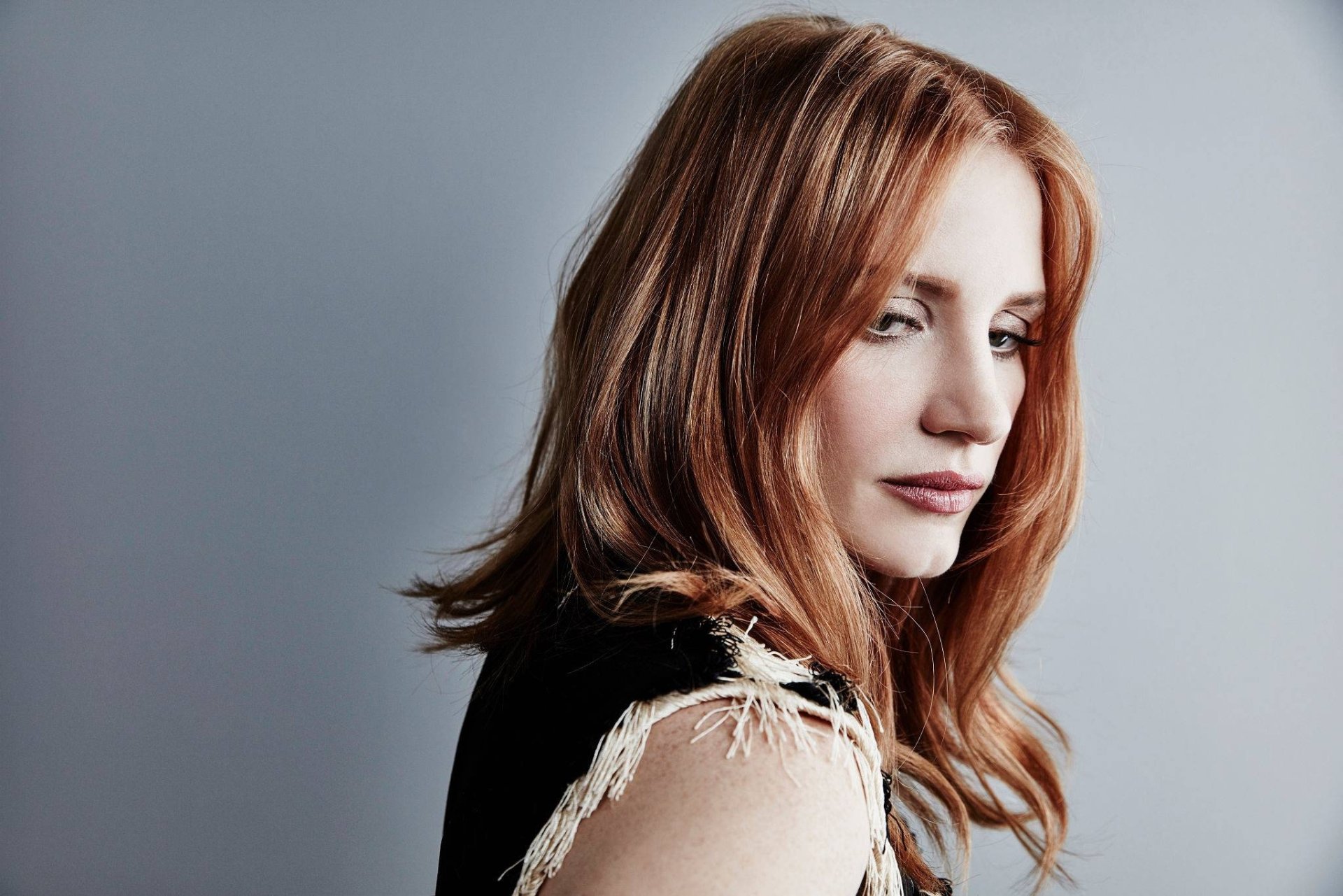 Download Redhead American Actress Celebrity Jessica Chastain HD Wallpaper