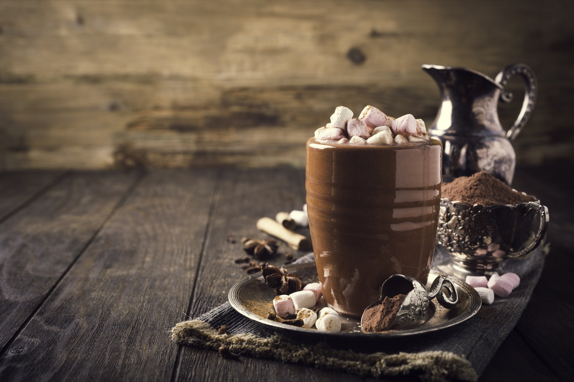 Download Marshmallow Drink Mug Food Hot Chocolate 4k Ultra HD Wallpaper