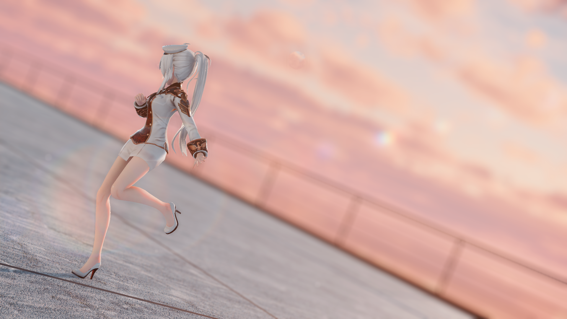 Download White Hair Anime Original HD Wallpaper by 花间半盘棋