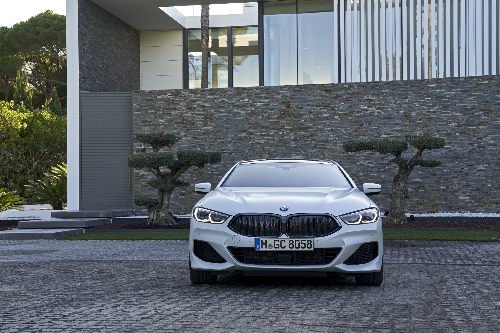 Download White Car Car BMW BMW 840i Vehicle BMW 8 Series 4k Ultra HD Wallpaper