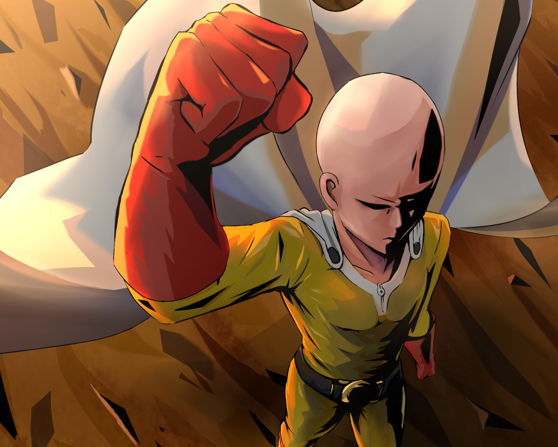 Download Saitama (One-Punch Man) Anime One-Punch Man HD Wallpaper by Shoron