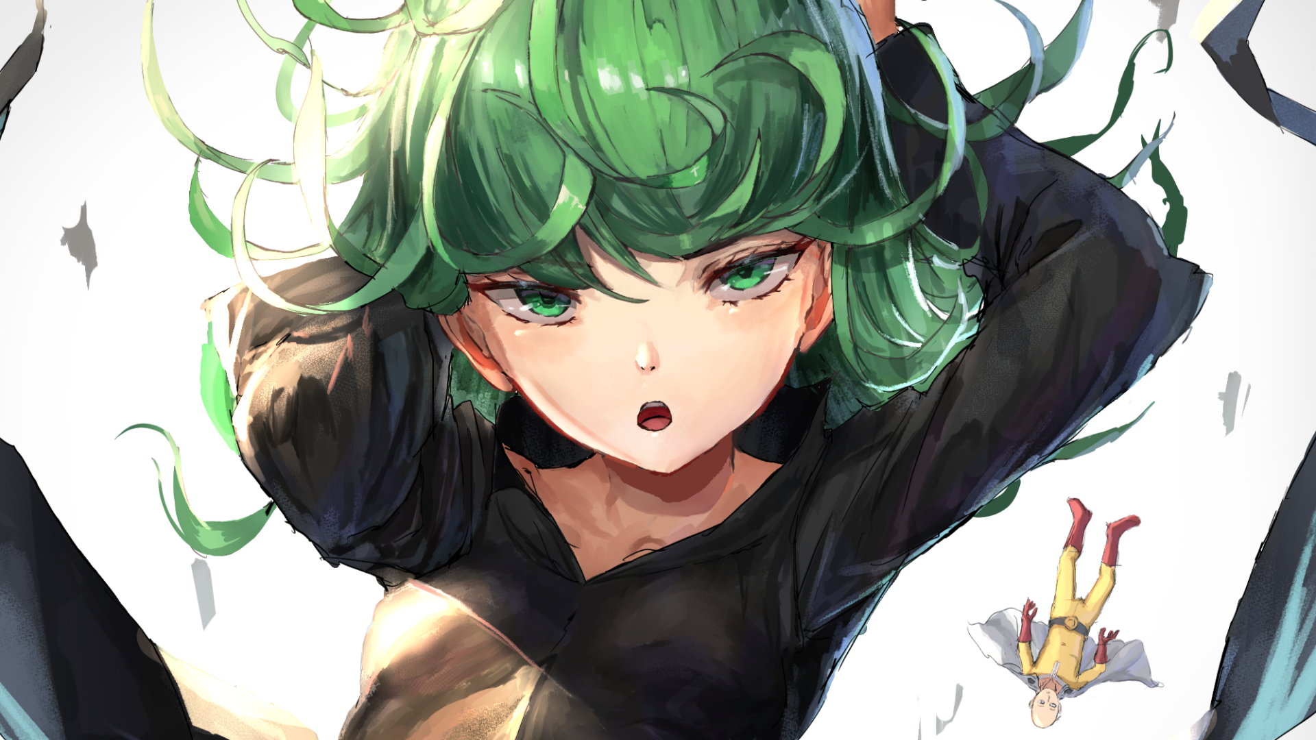 Download Saitama (One-Punch Man) Tatsumaki (One-Punch Man) Anime One-Punch  Man HD Wallpaper