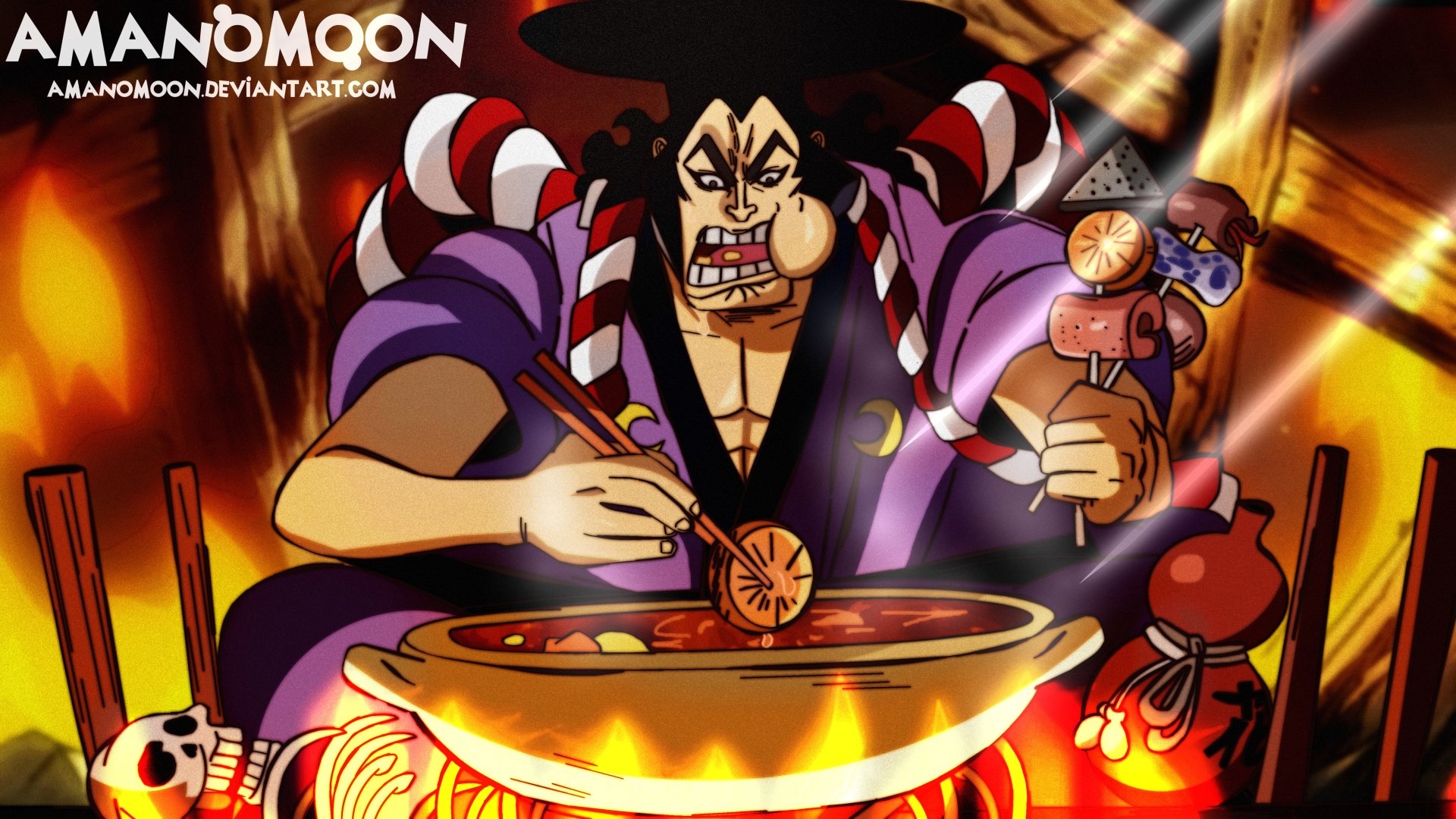Download Kozuki Oden Anime One Piece 4k Ultra HD Wallpaper by Amanomoon