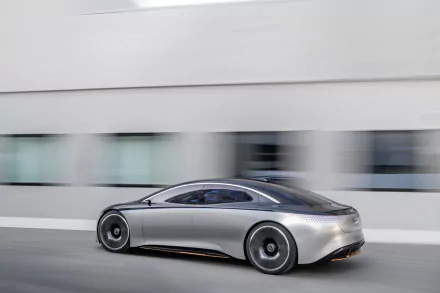 silver car concept car electric car car Mercedes-Benz Mercedes-Benz Vision EQ vehicle Mercedes-Benz Vision EQS HD Desktop Wallpaper | Background Image