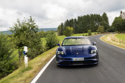 car Porsche Porsche Taycan vehicle Porsche Taycan Turbo HD Desktop Wallpaper | Background Image