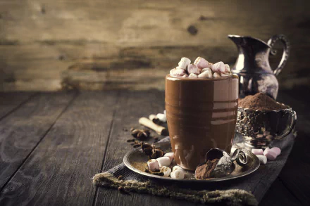 marshmallow drink mug food hot chocolate HD Desktop Wallpaper | Background Image