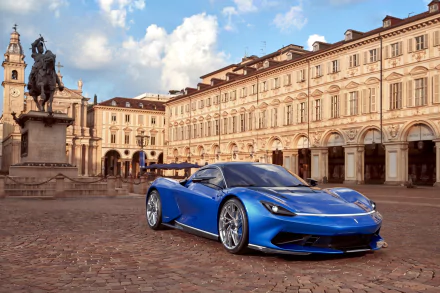 blue canyon car Pininfarina supercar vehicle Pininfarina Battista HD Desktop Wallpaper | Background Image