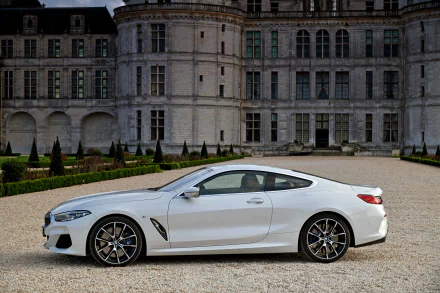 grand tourer white car car BMW 840d BMW vehicle BMW 8 Series HD Desktop Wallpaper | Background Image