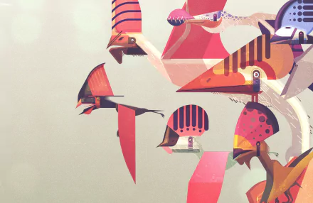 pterosaur minimalist Animal artistic HD Desktop Wallpaper | Background Image