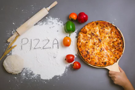 still life flour food pizza HD Desktop Wallpaper | Background Image