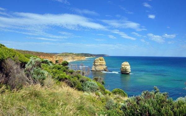 Earth Coastline Australia Blue Sky Cloud HD Wallpaper | Background Image