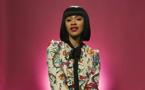 lipstick black hair American singer rapper music Cardi B HD Desktop Wallpaper | Background Image