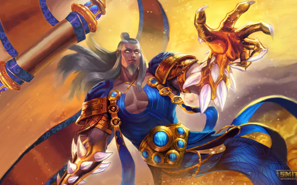 He Bo (Smite) video game Smite HD Desktop Wallpaper | Background Image