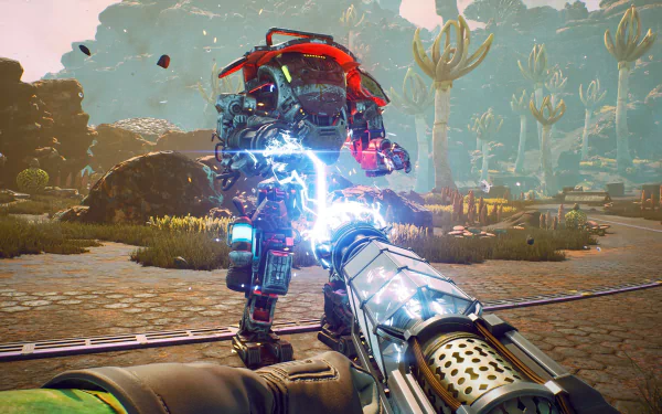 mecha robot video game The Outer Worlds HD Desktop Wallpaper | Background Image