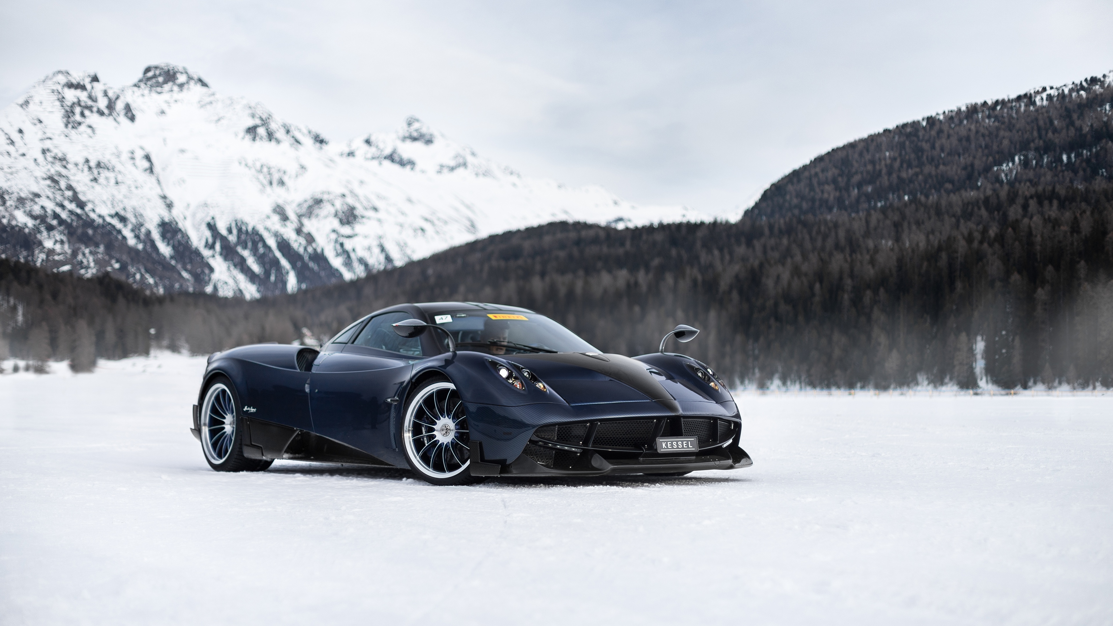 Download Winter Supercar Car Pagani Vehicle Pagani Huayra 4k Ultra HD