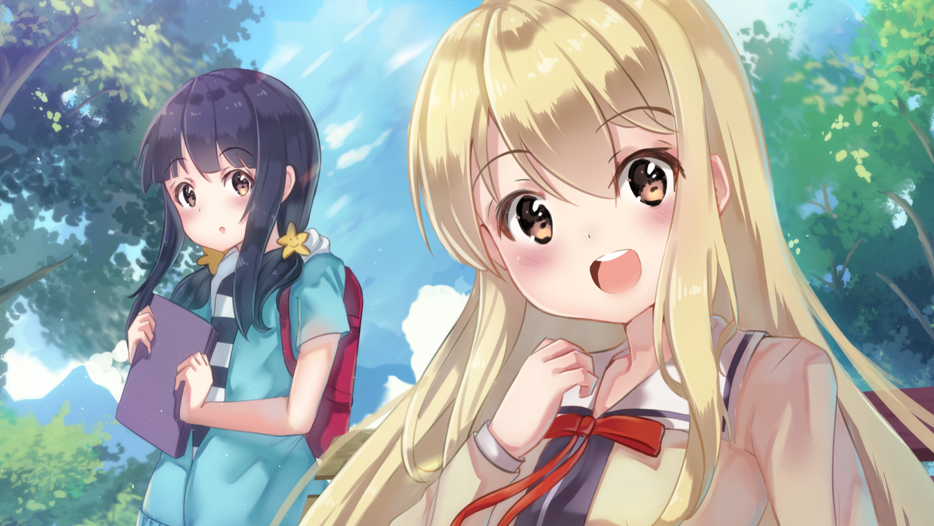Download Sayaka Sumino Ruri Akutsu Anime Aho Girl HD Wallpaper