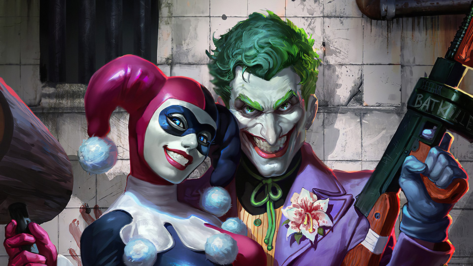 Download DC Comics Harley Quinn Comic Joker HD Wallpaper by Alex Pascenko