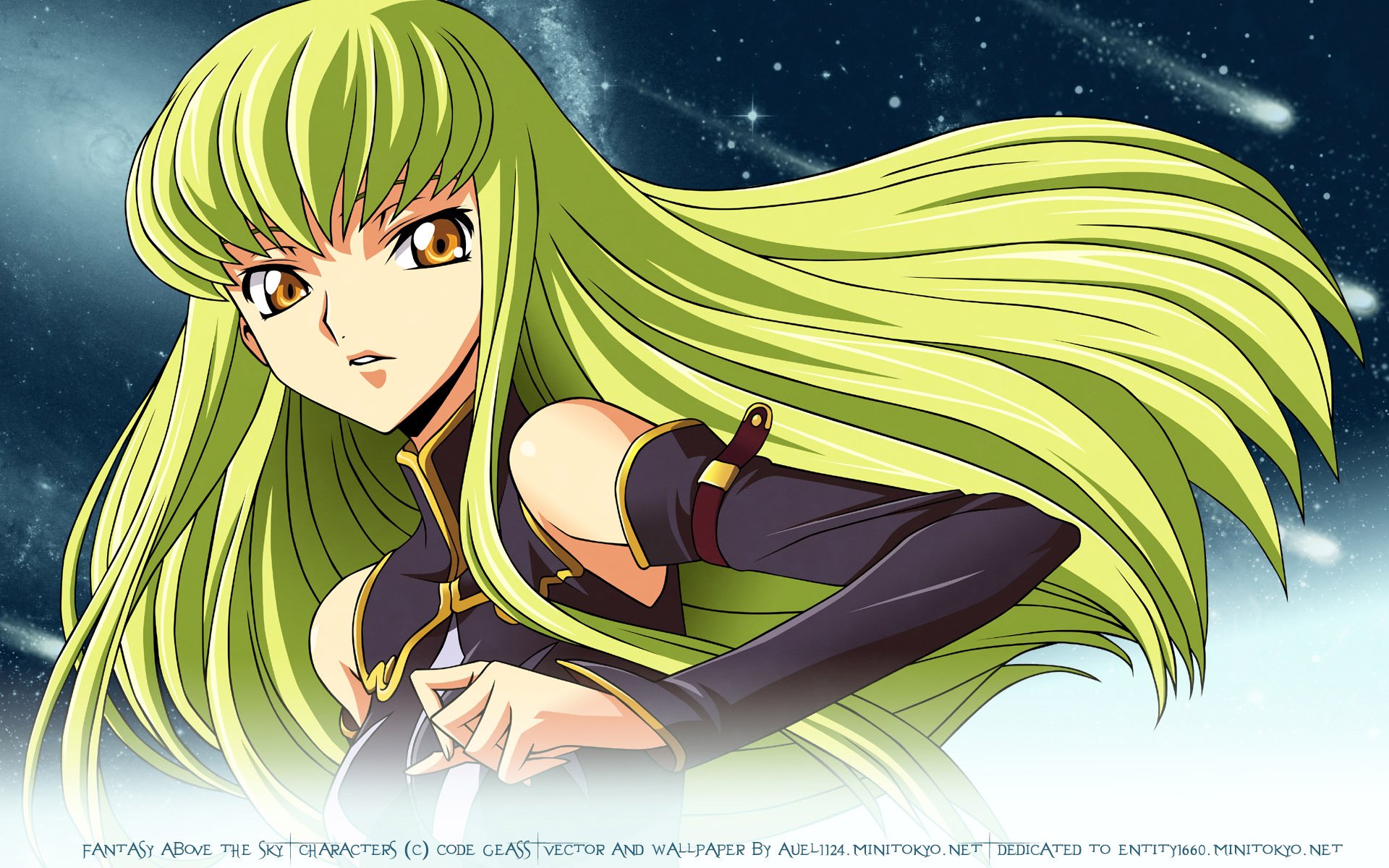 C.C. from Code Geass - Stunning HD Anime Wallpaper | 1920x1200 ...