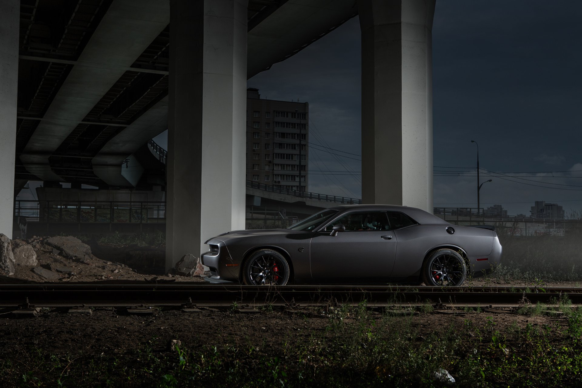 Обои dodge challenger 4k