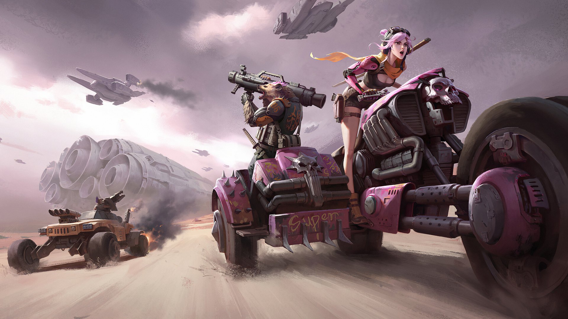 Download Weapon Futuristic Vehicle Sci Fi Warrior HD Wallpaper by Wenfei Ye